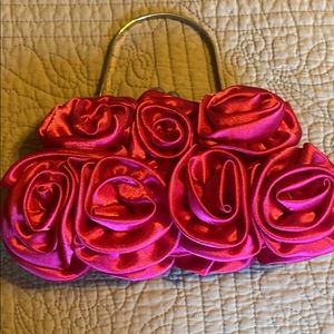 Prom dress color Strawberry with matching purse